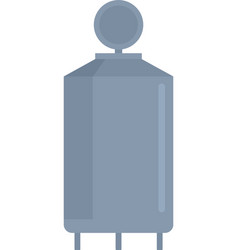 Milk Factory Cistern Icon Flat Isolated