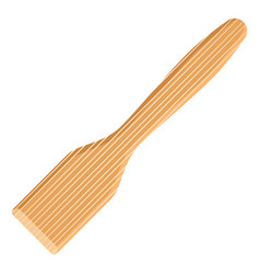 Wooden Spatula On A White Background