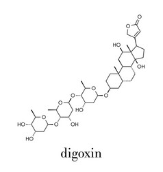 Digoxin Heart Failure Drug Molecule Extracted