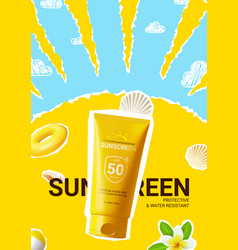 Ad Flyer For Promotion Sunscreen