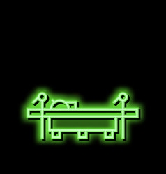 Saw For Cut Tree Timber Neon Glow Icon