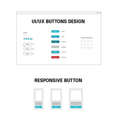 Ui Kit With Buttons For Web And App Design