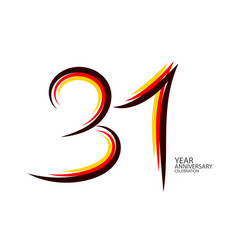 31 Years Anniversary Celebration Logotype