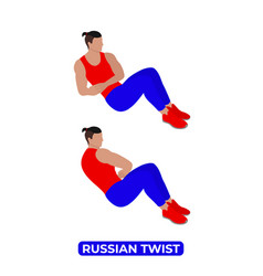 Man Doing Russian Twist Exercise For Abs