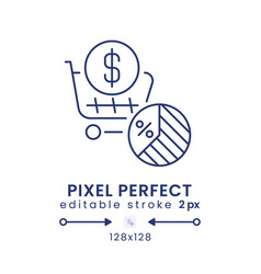 Sales Tax Linear Desktop Icon