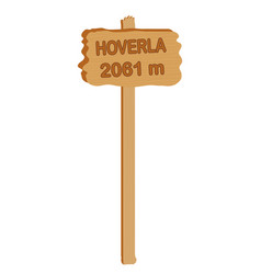 Wooden Plate With Inscription Hoverla 2061