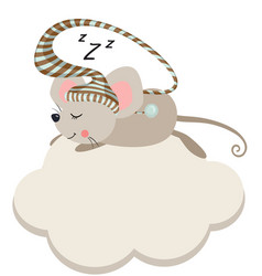 Cute Little Mouse Sleeping