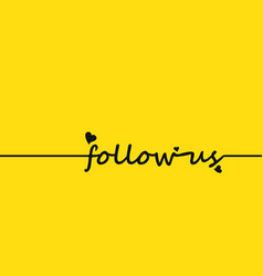 Follow Us Yellow Card