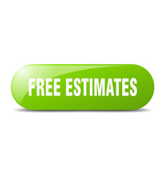 Free Estimates Button Sticker Banner Rounded