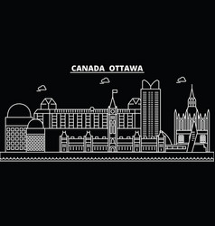 Ottawa Silhouette Skyline Canada