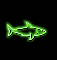 Shark Ocean Neon Glow Icon