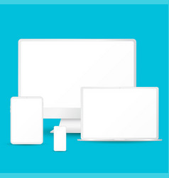 White Digital Gadgets Set