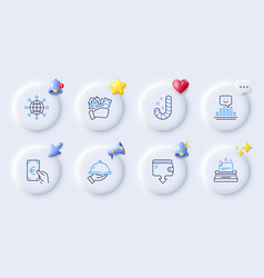 Candy Finance And Restaurant Food Line Icons For