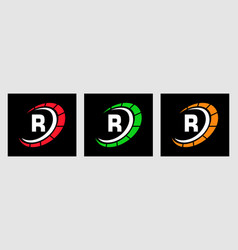 Letter R Car Automotive Logo For Cars Service