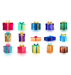 Pack Of Decorative Christmas Gift Boxes Wrap In