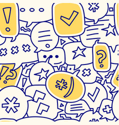 Seamless Chat Bubble Pattern Or Background