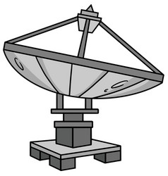 Space Radar Satellite Cartoon Colored Clipart