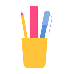 Writing Tools In Pen Holder Design Element