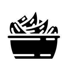 Peeled Garlic Glyph Icon