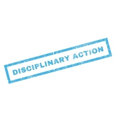 Disciplinary Action Rubber Stamp