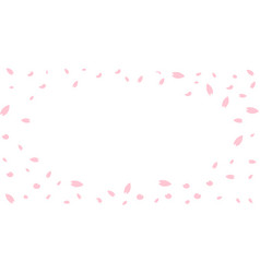 Pink Sakura Falling Petals Background