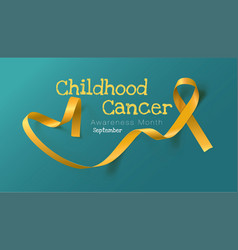 Childhood Cancer Awareness Calligraphy Poster