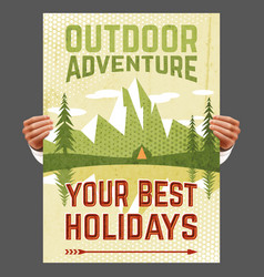 Outdoor Adventure Tourism Poster