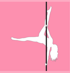 Pole Dance Women Sexy Silhouette