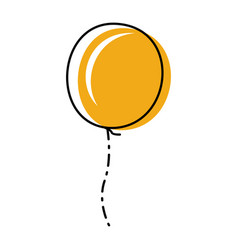 Line Balloon Flat Design