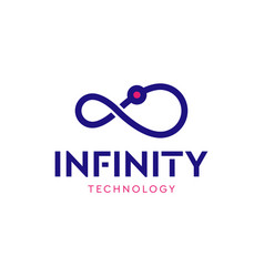 Line Infinity Logo Isolated On White Background