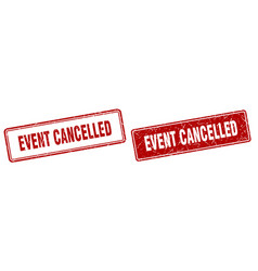 Event Cancelled Stamp Set Cancelled Square