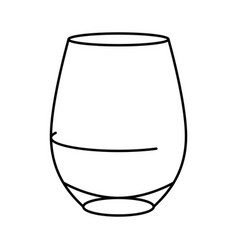 Goblet Wine Glass Line Icon