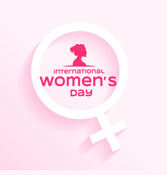 International Womens Day Pink Background With