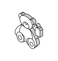 Craft Toy Bear Isometric Icon