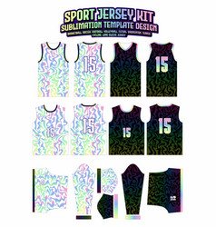 Rainbow Colorful Wave Jersey Design Sportswear