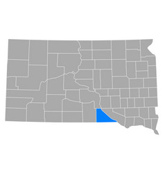 Map Gregory In South Dakota