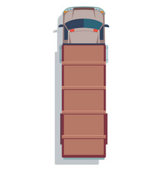 Truck Top View Cargo Transport Color Icon