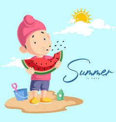 Banner Design Of Summer Is Here