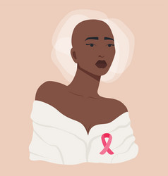 Bold Woman With Breast Cancer