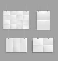 Folded Paper Mockup Set