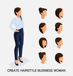 Trendy Isometric Set 11 Womens Hairstyles Young