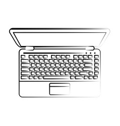 Laptop Computer Topview Icon Image