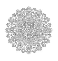 Whimsical Petals Adult Mandala Coloring Book Page