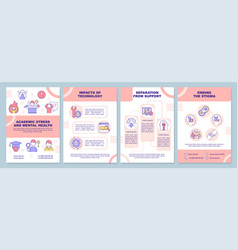 Academic Stress And Mental Health Pink Brochure