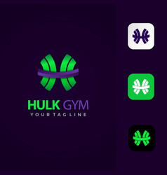 Hulk Gym Logo Design Premium Template