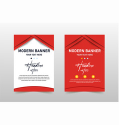 Modern Minimal Red Business Banner Template