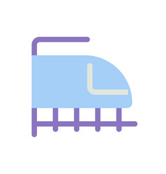 Rail Transport Flat Color Ui Icon