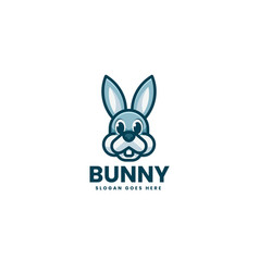 Logo Bunny Simple Mascot Style