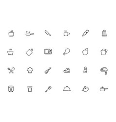 Set Of Kitchen And Food Icons