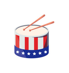 Drums With Usa Flag